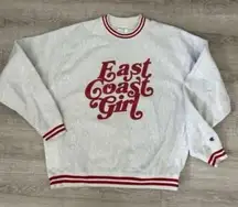 Barstool Sports EAST COAST GIRL Champion Reverse Weave Crewneck Sweatshirt