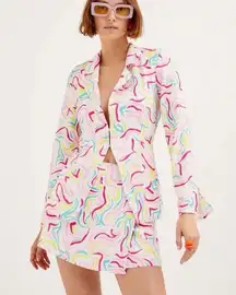 For Love & Lemons Blazer XXS NWT Stylish Multicolor Women's Jacket