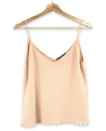 ZARA  - Knit Camisole with Pearl Details - S