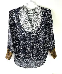 Apiece Apart Floral Blouse 100 % Viscose Blouse Classic‎ Preppy Business Size 4