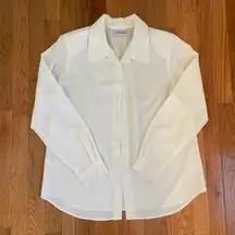 Vintage embroidered button up blouse