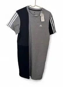 Adidas – Dress – Women – Small – Gray/Black – Athletic Sport Tee Dress