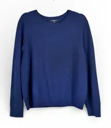 Quince Blue Cashmere Sweater Womens XL Minimalist Quiet Luxury Cozycore Basic