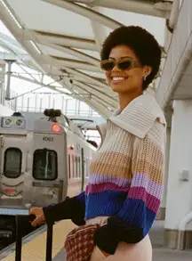 Aerie Double Zip Cardigan