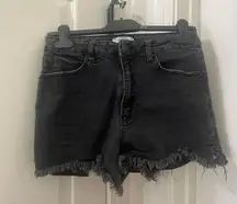 Black High Waisted Shorts 