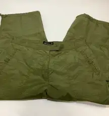NY Khakis Nylon Capri Cargo Pant Size 14