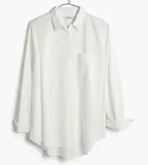Madewell drapey oversized boyfriend white button down M