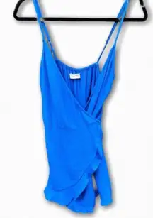 Flynn Skye Blue Wrap‎ Shorts Romper