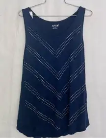 APT tank top blue size medium 100% rayon