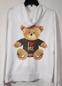 I love me teddy bear women's Large Hoodie