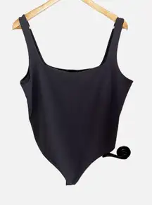 NWT Express Gray/Black Sleeveless Bodysuit XL