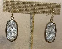 Source Unknown Gold and Silver Sparkle Earrings