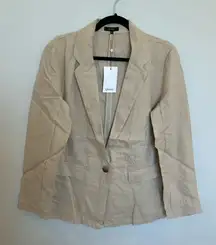 Women’s Quince 100% European Linen Blazer, Driftwood, Medium