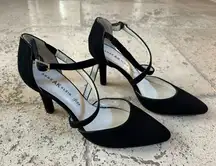 Anne Klein Black Suede Heels