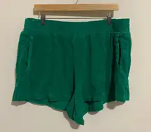 NWT Offline by Aerie Green Terry Cloth Shorts XXL