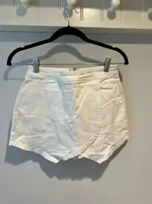 White Denim Skort