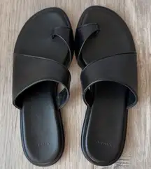 Vince 8.5 Lukas Leather Sandal Black