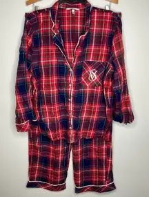 Victoria’s‎ Secret plaid pajama set long sleeve pants size large