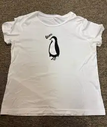 Kate Spade‎ New York Women's White Penguin Graphic T-Shirt Top