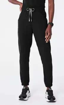 FIGS Black high waisted Scrubs pants with Drawstring size small/p women's