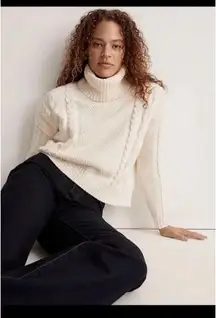 Madewell Cable Turtleneck Sweater