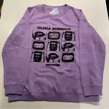 Olivia Rodrigo Purple Vampire Sweatshirt size XXL
