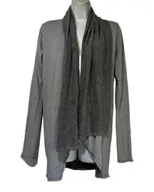 Freeloader USA Gray Super Soft Open Front Modal Cardigan Size S