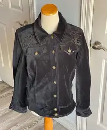 Boutique Reba Sequin Velvet Jacket