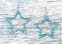 Turquoise Star Earrings