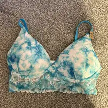 NWT Victoria’s Secret PINK Push Up Lace Bralette Small Tie Dye