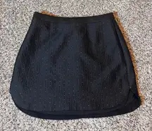 Madewell Mini Skirt Black Gold Dot Sparkle Career‎ Party Size 0