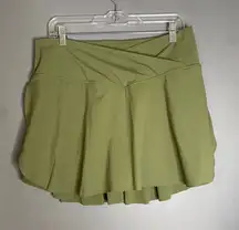 Halara Crossover 2-in-1 Side Pocket  Mini Tennis Skirt Size XL NWOT