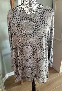 White stag size XXL Tunic top with sequins 