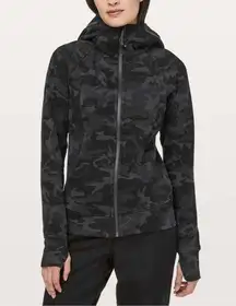 Scuba Hoodie *Light Cotton Fleece Incognito Camo Multi Grey size 4