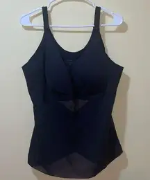 Womens HoneyLove Liftwear Tank Black Camisole Removable Pads Shapewear