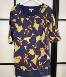 Ann Taylor Loft Dress 2p Petite Mod Floral Short “Great Condition”