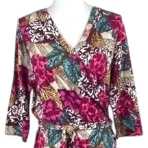 Soft Surroundings Floral Wrap Dress