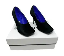 Givenchy Black Lamb Shearling Show Pumps 95mm Heels with Box & Dustbags EU 37