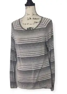 Saint Tropez West Striped Hi-Low Hem Top XL