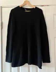 COS Black‎ Textured Tunic Sweater Medium NWOT