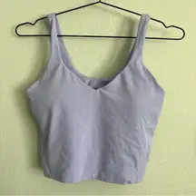 Lululemon Dark Lavender Align Cropped Tank Top. Size 10