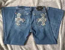 Jeans Bootcut Rhinestone Size 28