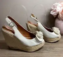 CALL IT SPRING Ivory Jute Open Toe Wedge