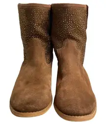 NAUGHTY MONKEY, Women’s Studded Suede Cowboy Boots, Size 7.5‎