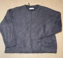 Stradivarius Men's Charcoal Crewneck Sweater