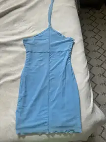 Blue Halter Dress