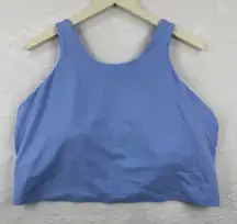 Athleta Blue Strappy Back Crop Tank Top Bralette Workout Athleisure Size 2X