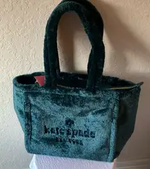 Kate Spade- Ella Faux Shearling Tote- Peacock- Large- Gold Tone