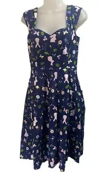 Modcloth  X Collectif Follow The Rabbit Swing Dress