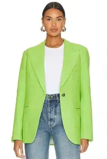 SMYTHE 90s Blazer in Lime Tweed Green Size Large L
Oversized Neon New with Tags